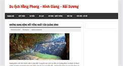 Desktop Screenshot of dulichhongphong.com